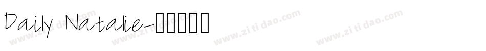 Daily Natalie字体转换
